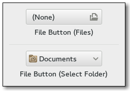 GtkFileChooserButton